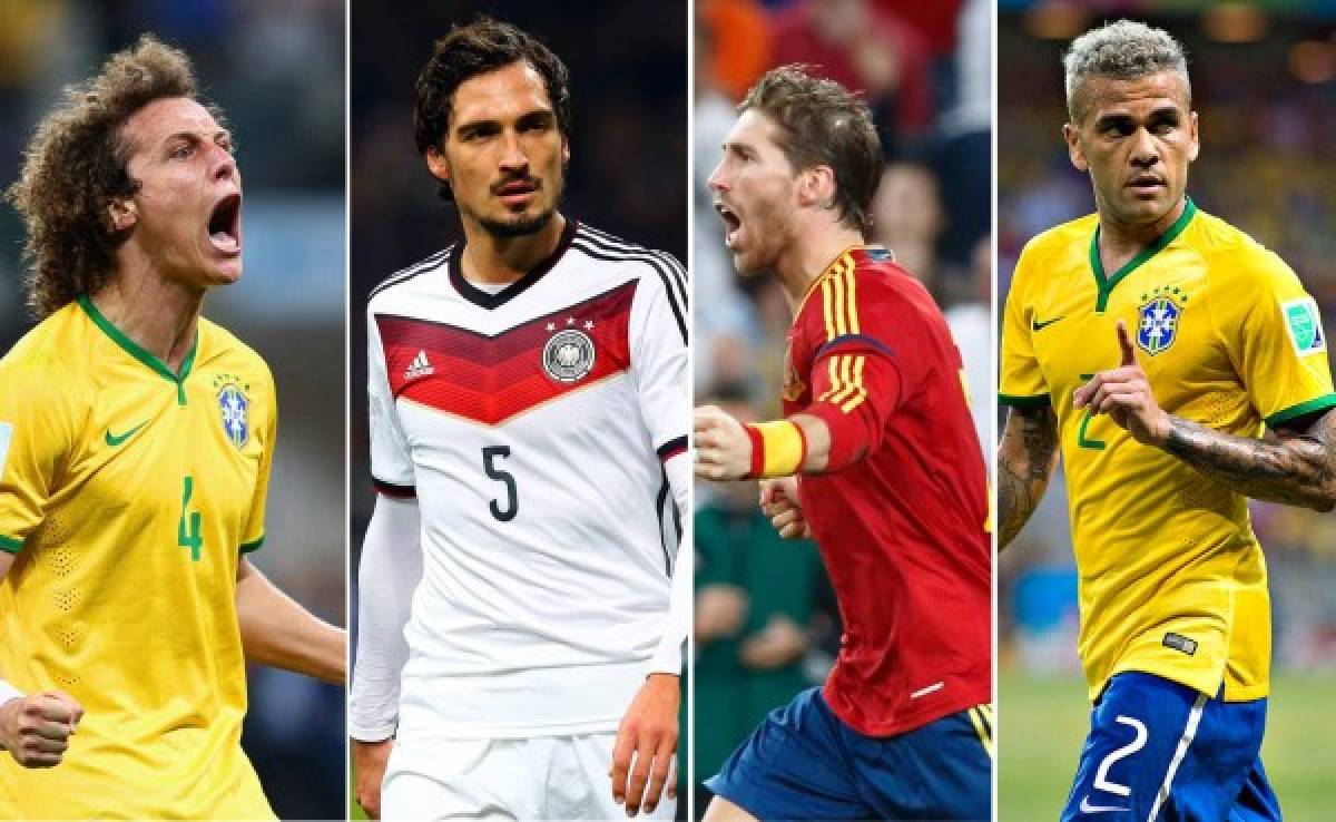 5 brasileños, 4 españoles, 2 argentinos y 1 uruguayo entre mejores defensas