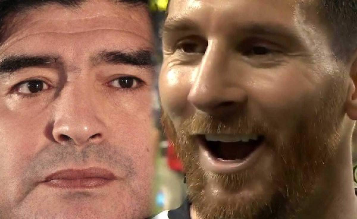 Maradona a Messi: 'Sigo pensando lo mismo que le dije a Pelé'