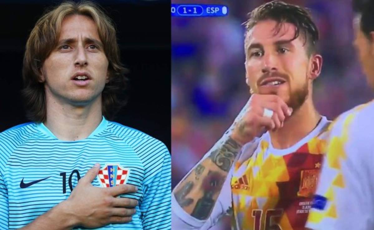Modric avisó al arquero croata dónde iba a lanzar el penal Sergio Ramos