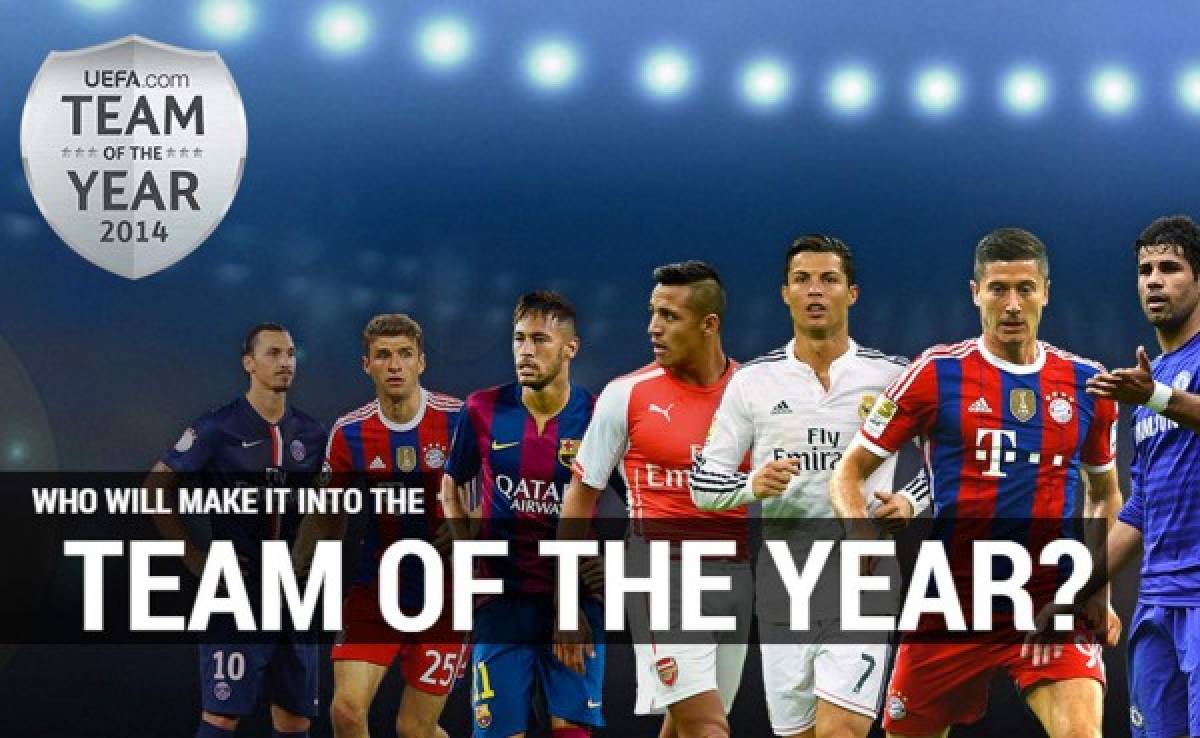 La UEFA presenta los nominados al once del año