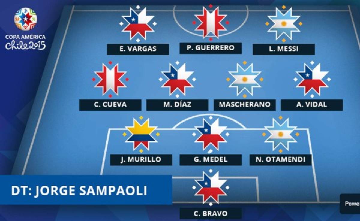 Tres del Barcelona en el once ideal de la Copa América