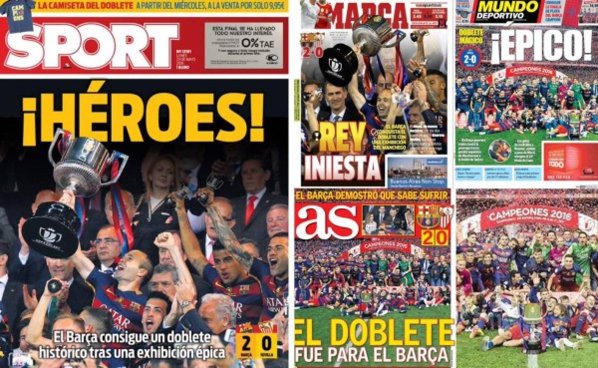 Prensa española: Triunfo épico y heroico del Barcelona ante el Sevilla