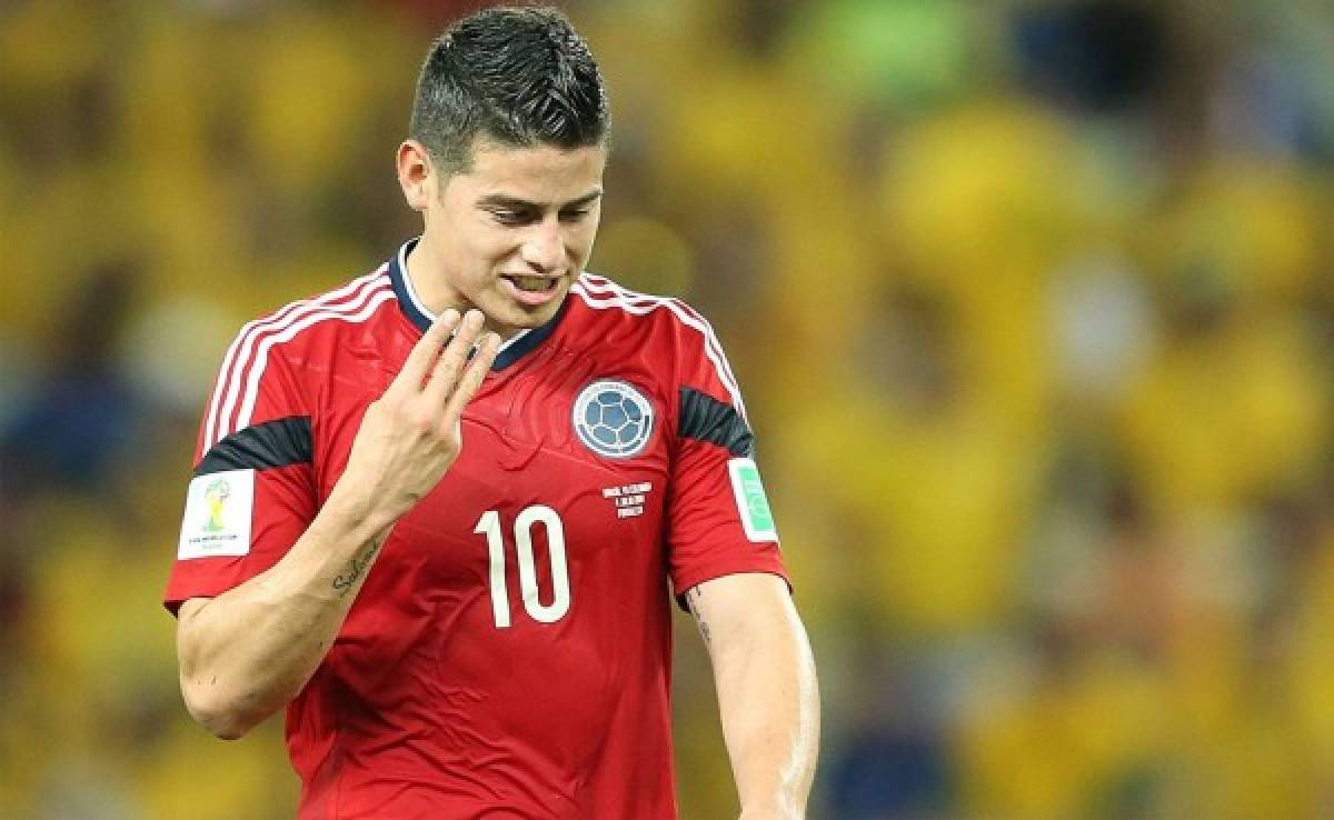Colombia confirma ausencia de James por lesión ante Perú y Uruguay