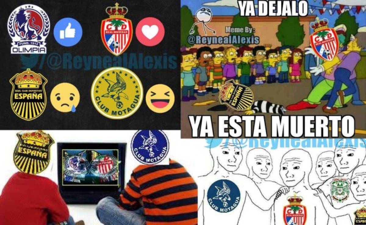 Motagua y Real España son víctimas de los memes tras ser eliminados