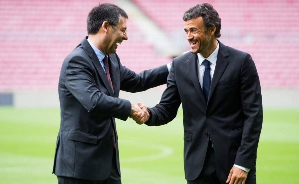 Josep Bartomeu: 'Tenemos la confianza en Luis Enrique para este proyecto'