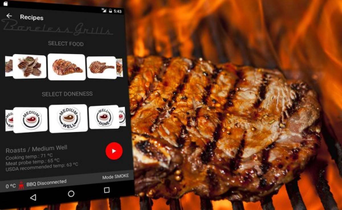 Crean una barbacoa automática que se controla con una app