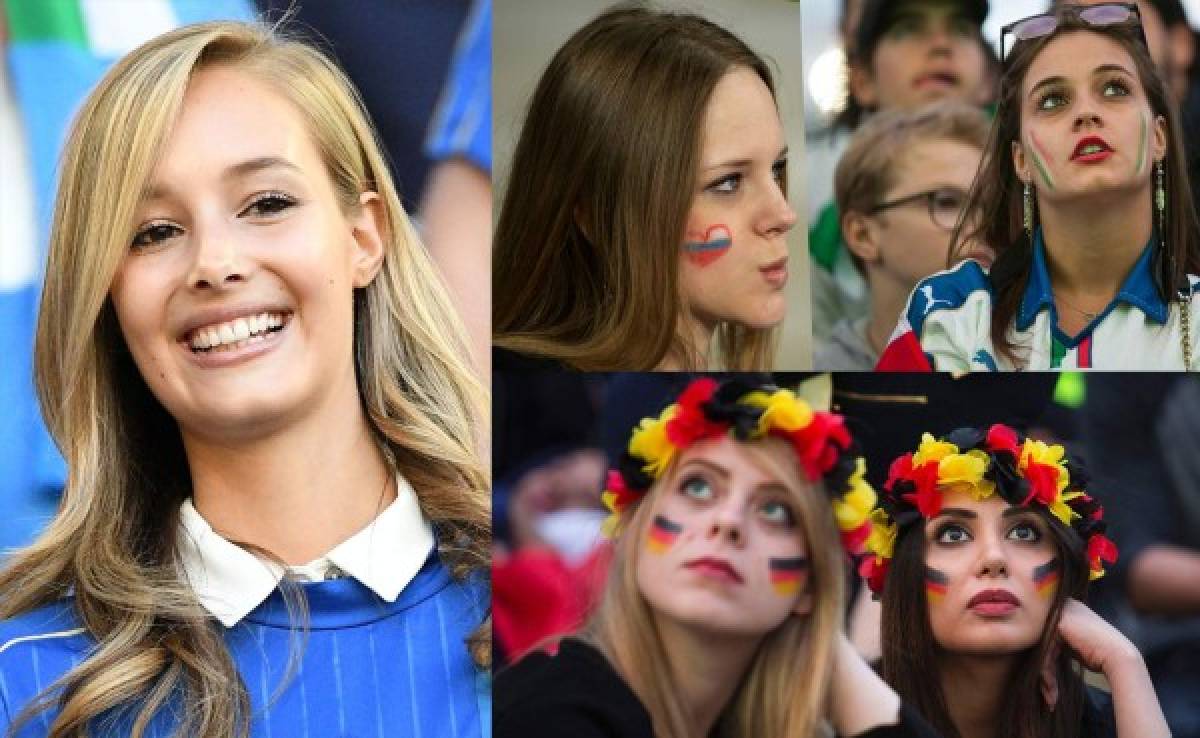 FOTOS: Las bellezas del Italia-Alemania por la Euro 2016