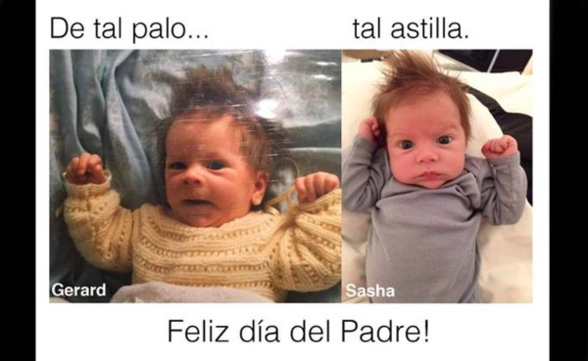Shakira revela impresionante parecido de Piqué con el pequeño Sasha