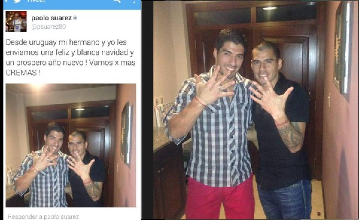 Luis Suárez celebra títulos obtenidos por su hermano en Guatemala