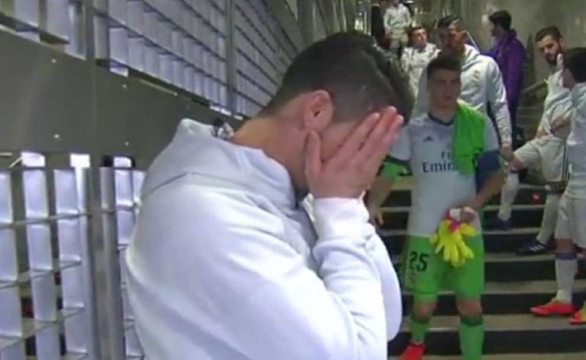 Las cámaras filmaron a Cristiano Ronaldo realizándole una curiosa broma a Diego López