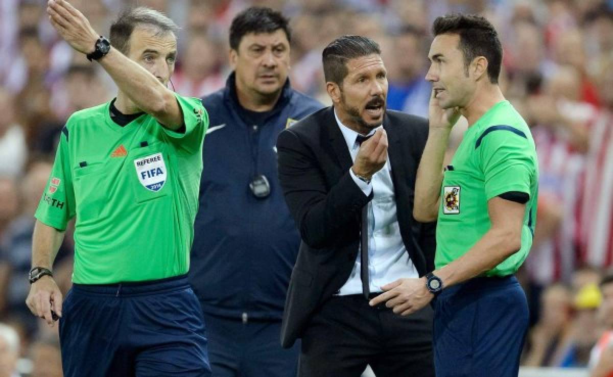 Diego Simeone se exalta, reclama y lo expulsan