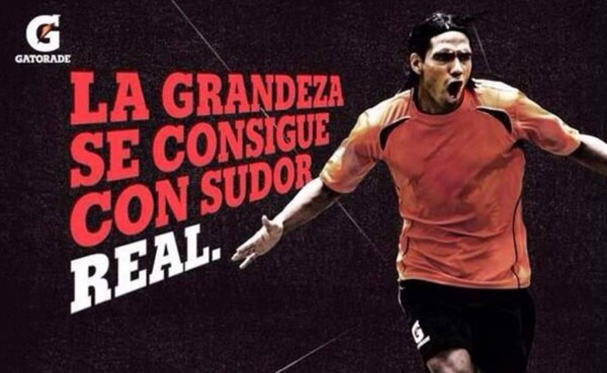 Gatorade revela el fichaje de Falcao por el Real Madrid