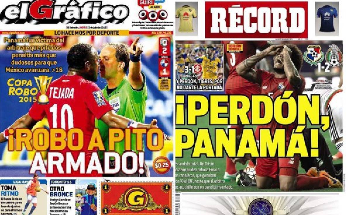 Principales portadas de México, Panamá y el mundo tras el México-Panamá