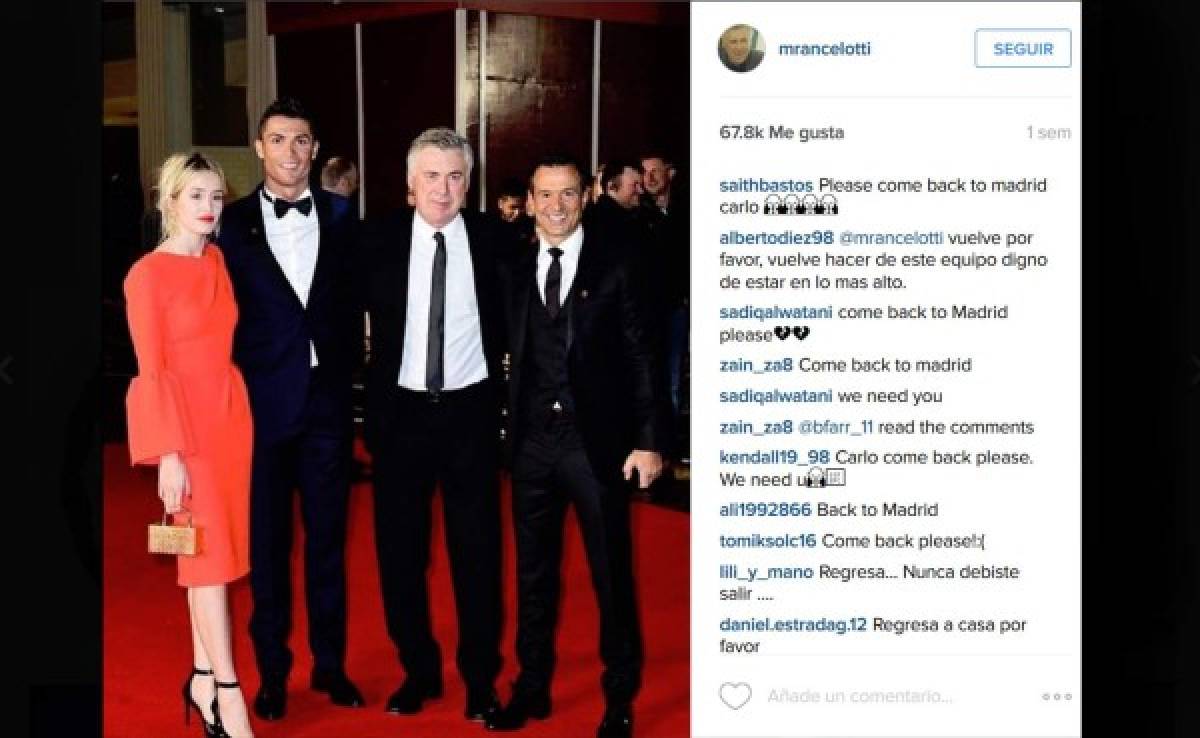 Aficionados le piden a Ancelotti que regrese al Real Madrid