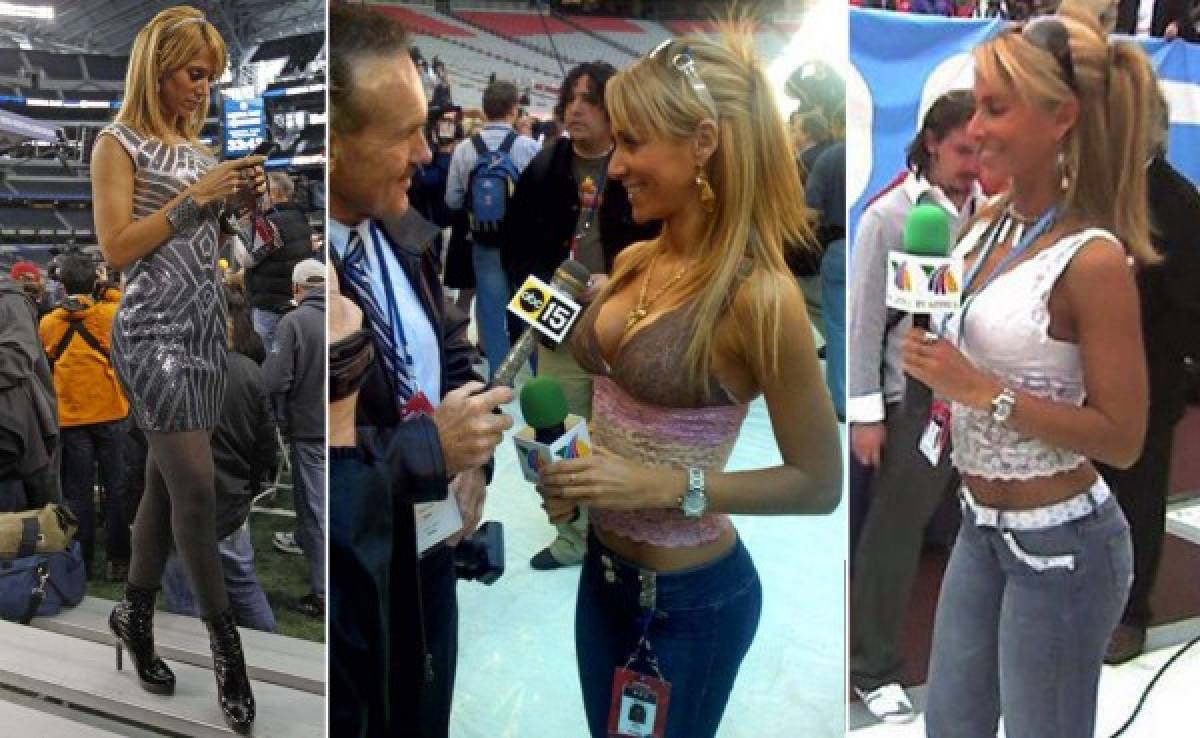 Inés Sainz, la periodista mexicana que se roba las miradas en el Super Bowl