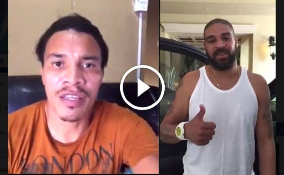 VIDEO: Rambo de León responde al saludo del brasileño Adriano