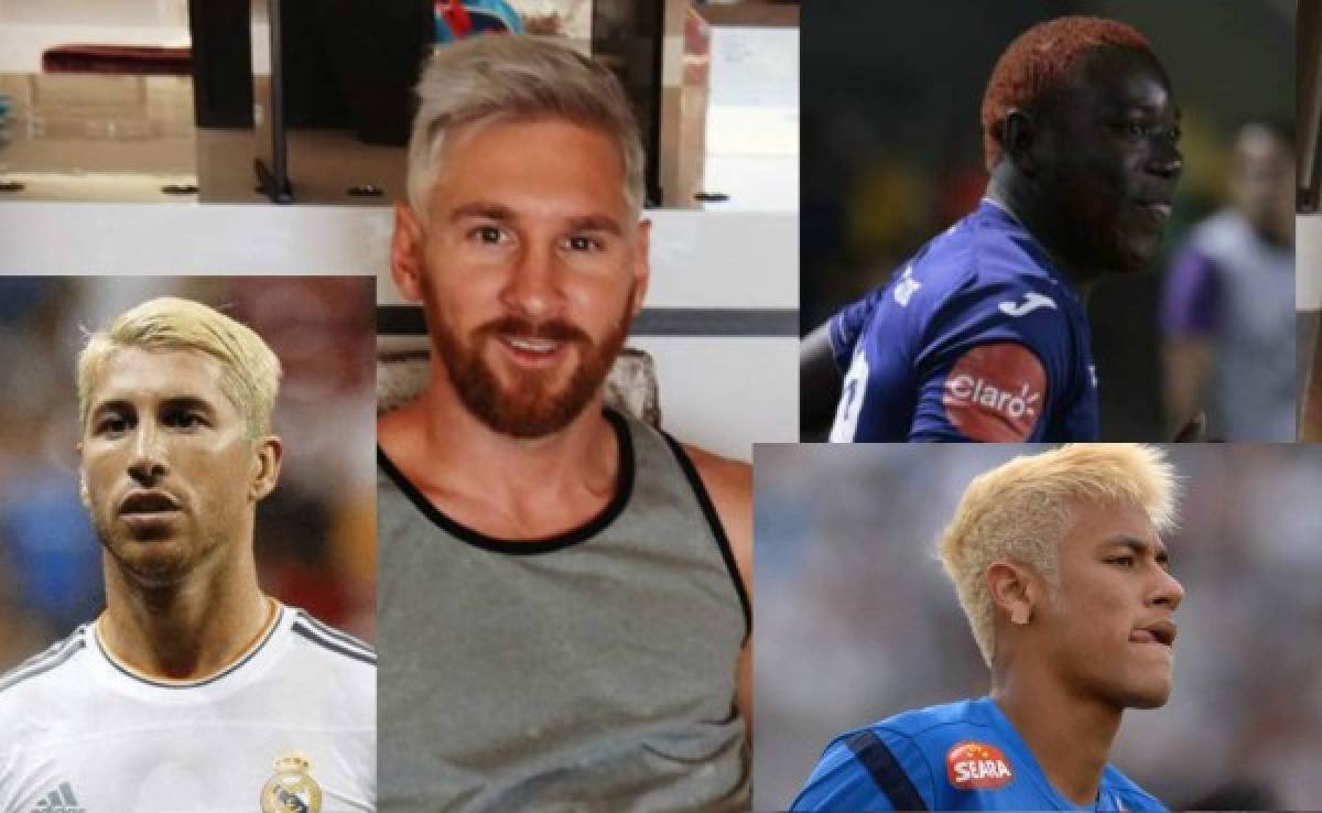 Como Lionel Messi, otros futbolistas por el mundo que sorprendieron al pintarse el pelo