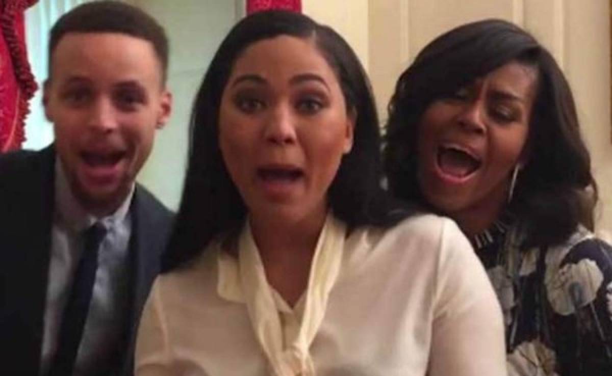 VIDEO: Michelle Obama y Stephen Curry se divierten al ritmo de los Minions