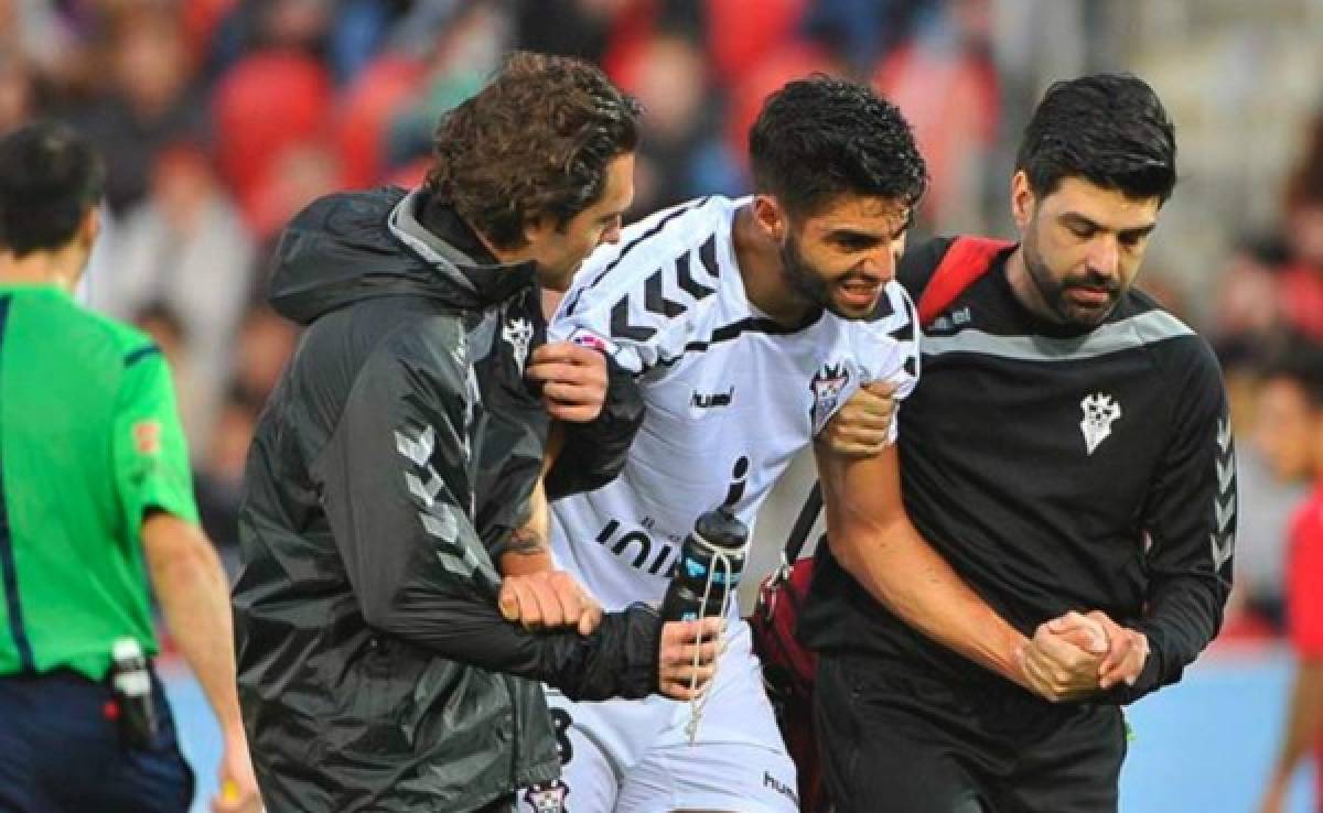Jona Mejía y el Albacete fueron derrotados 0-2 ante el Numancia