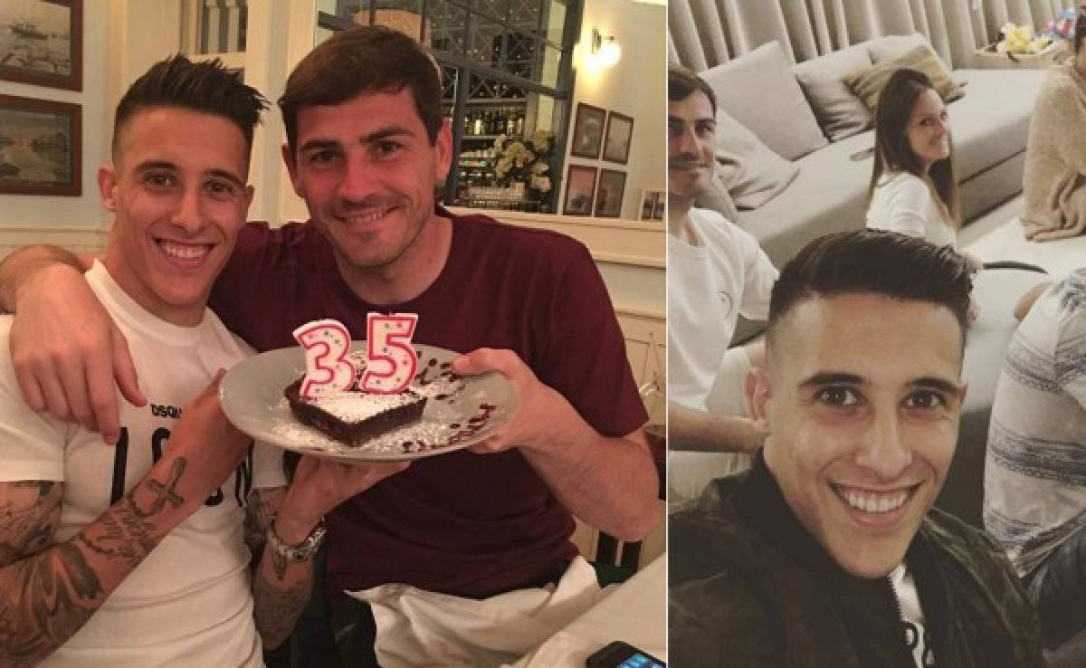 Iker Casillas festeja su cumpleaños con Cristian Tello, ex del Barcelona