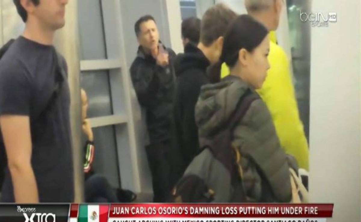Video: Captan a Osorio discutiendo acaloradamente con el director de selecciones