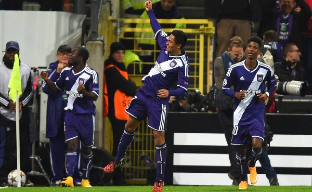 Andy Najar anota en la Champions, pero Anderlecht pierde