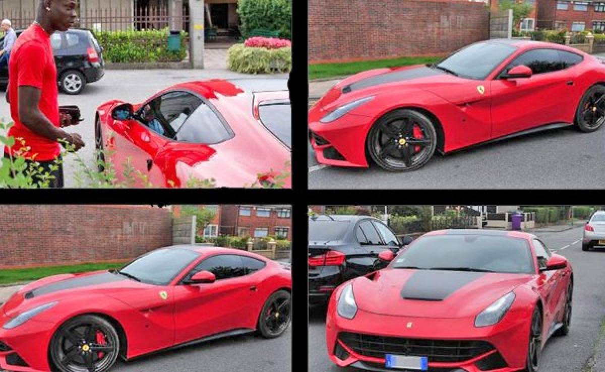 Mario Balotelli y su Ferrari valorizado en 240 mil euros