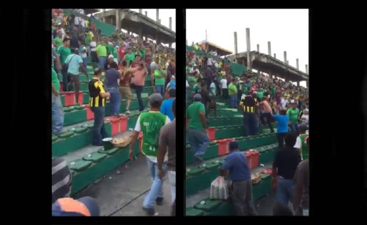 VIDEO: Aficionados se fueron a los golpes en las gradas del Yankel Rosenthal
