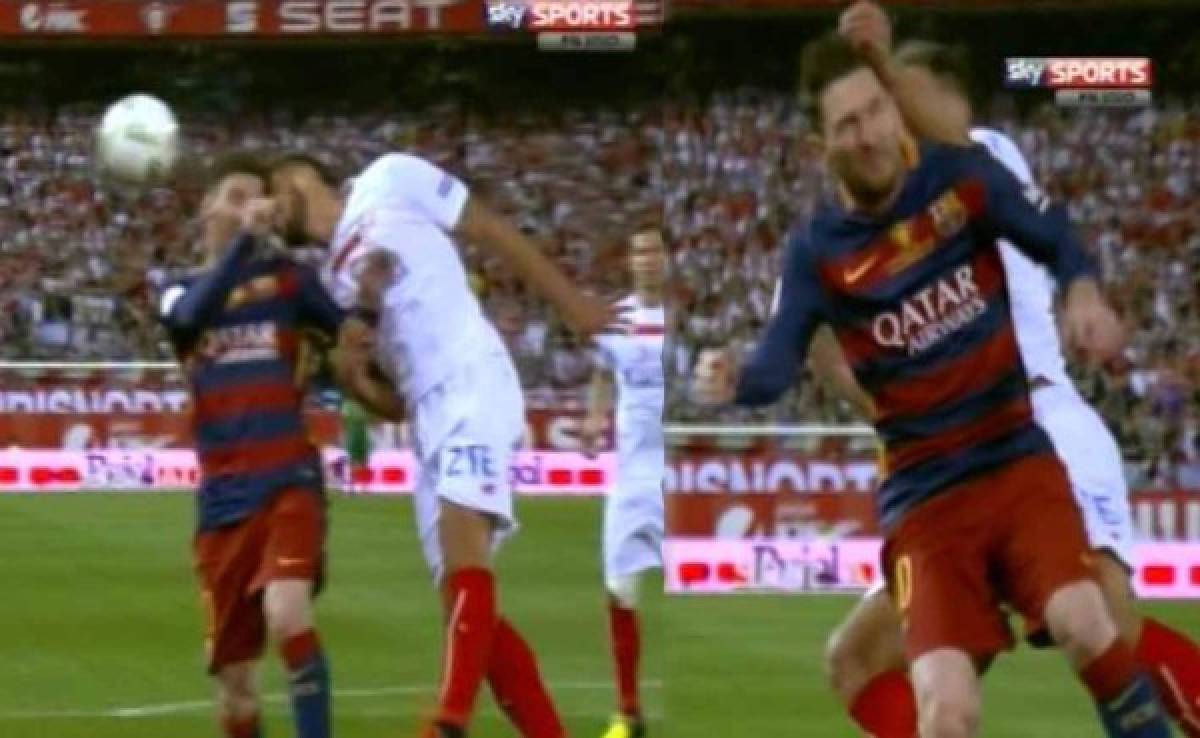 Así fue el tremendo golpe que sufrió Messi tras chocar de cabeza con Rami