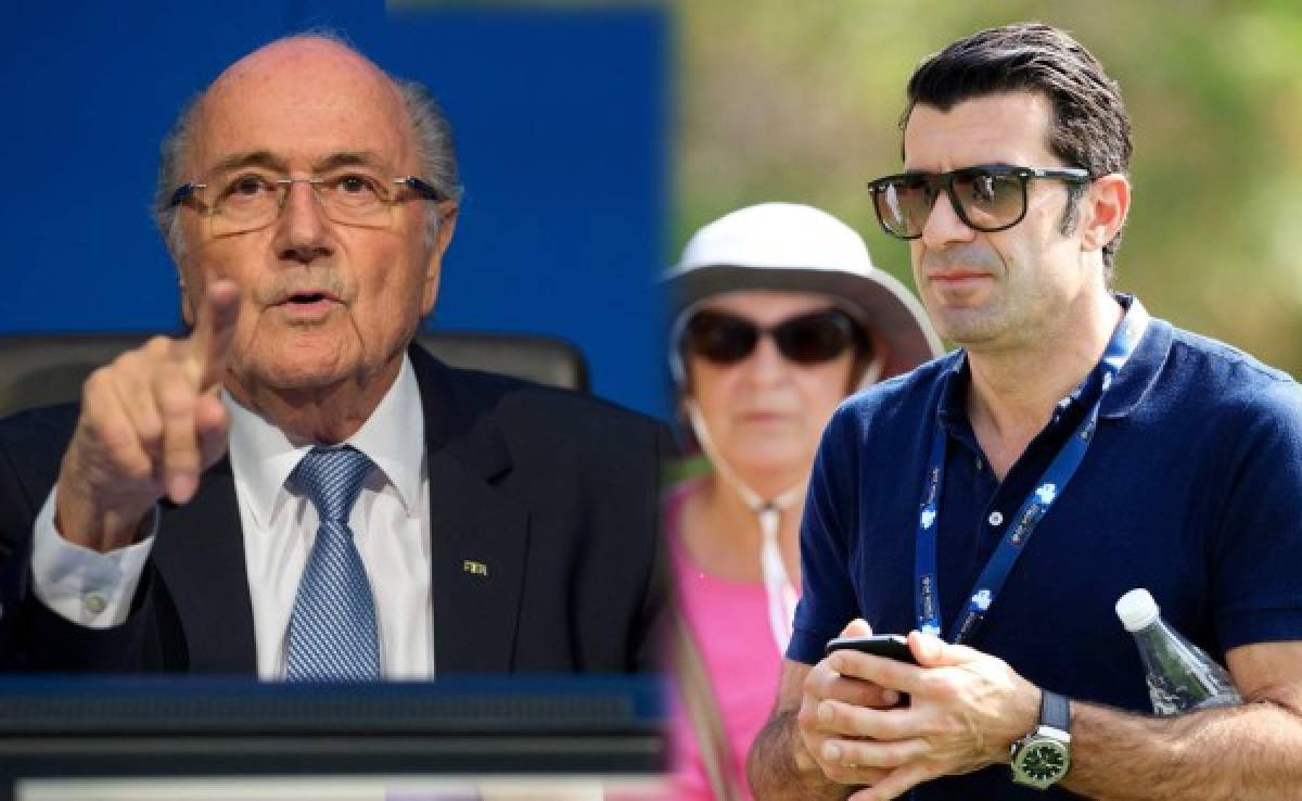 Luis Figo asegura que en Concacaf comparaba a Blatter con Jesucristo o Mahoma