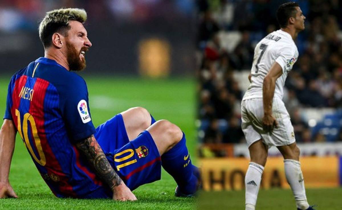 Messi y Cristiano, golpeados por las constantes lesiones
