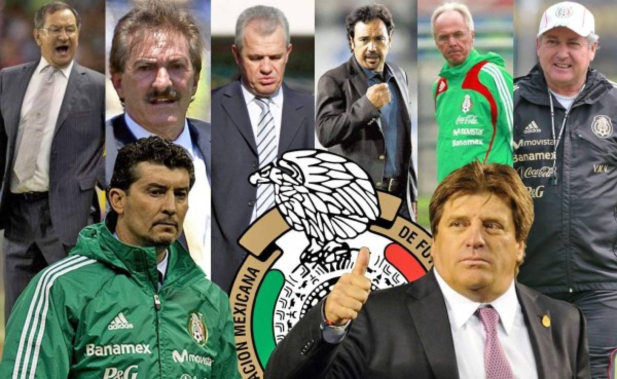 Los últimos 11 técnicos que han desfilado por la selección de México