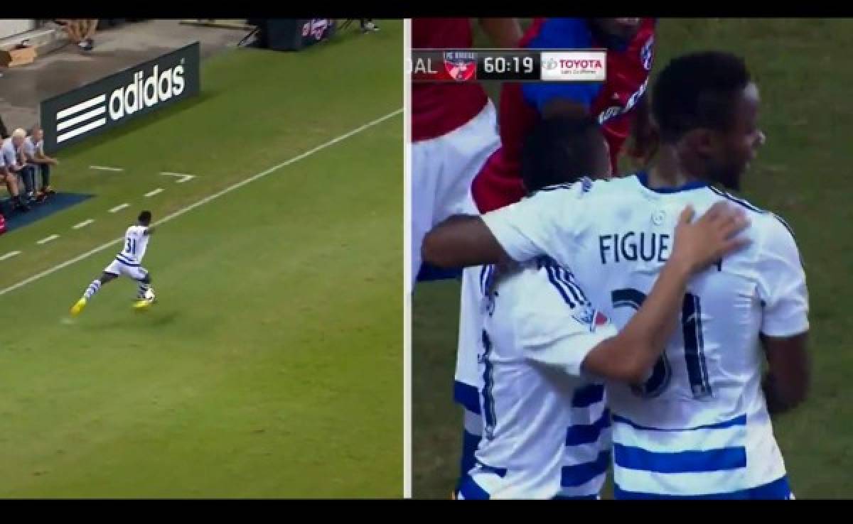 VIDEO: Brillante asistencia de Maynor Figueroa termina en gol del Dallas