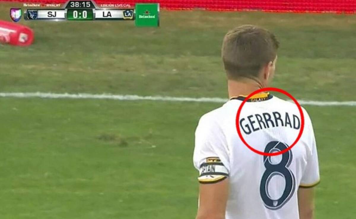 El errorazo en camisa de Gerrard en juego con San Jose de 'Muma'