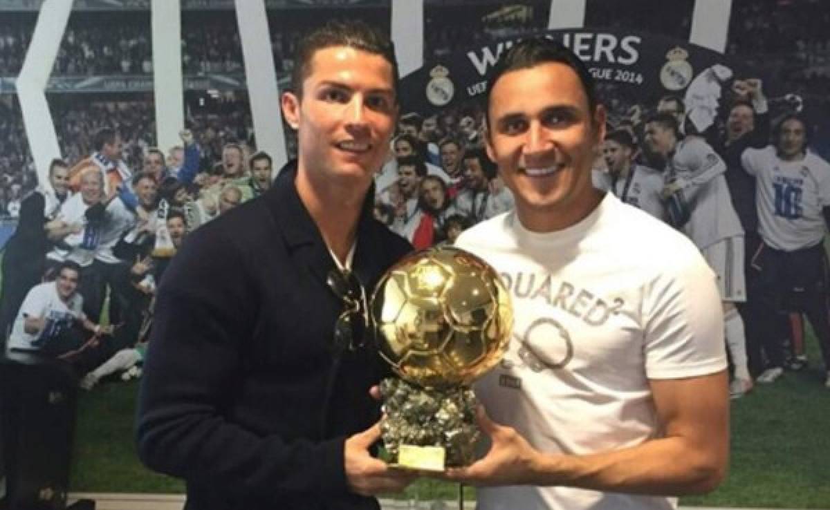 Keylor Navas felicitó a Cristiano Ronaldo por ganar el Balón de Oro