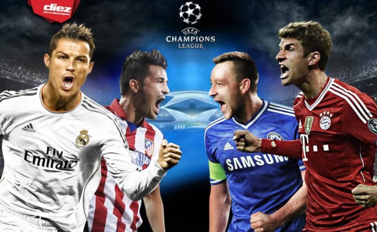Semifinales: Real Madrid-Bayern Munich y Atlético-Chelsea