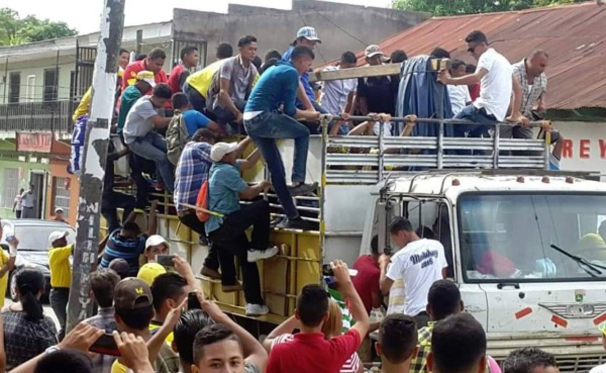 VIDEO: Afición de Social Sol viajó a SPS hasta en camión para la finalísima