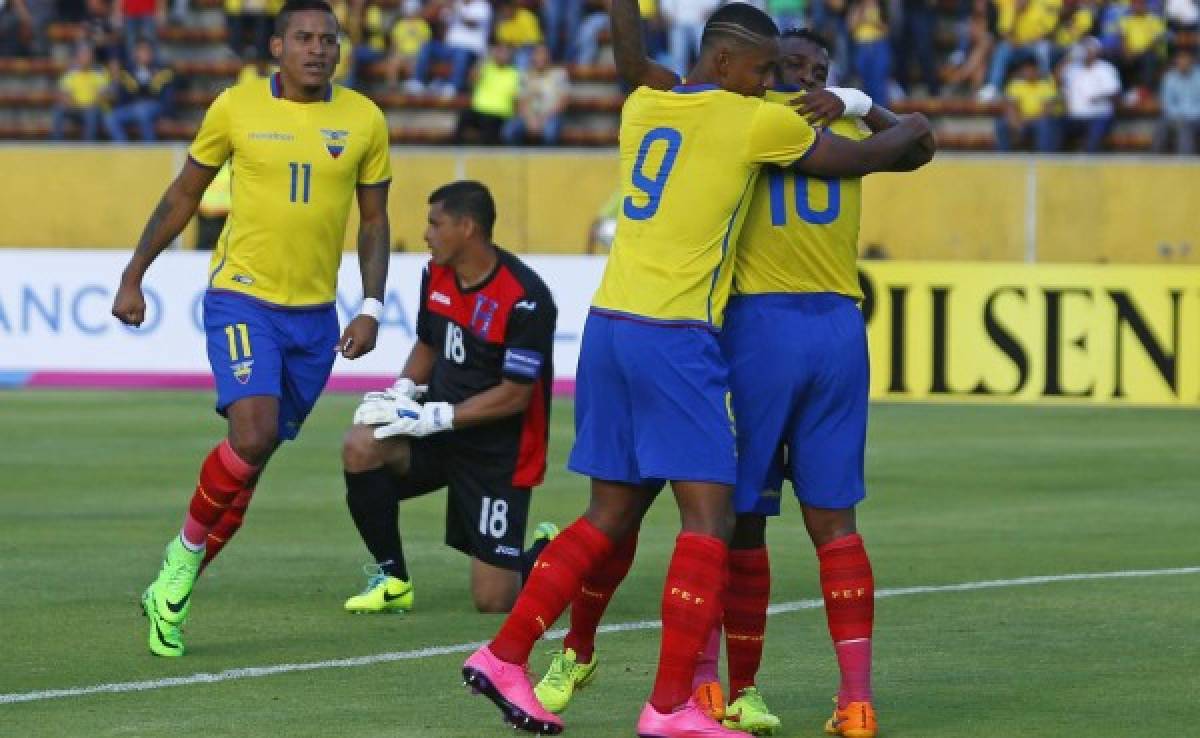 Honduras cierra gira por Sudamérica con derrota ante Ecuador