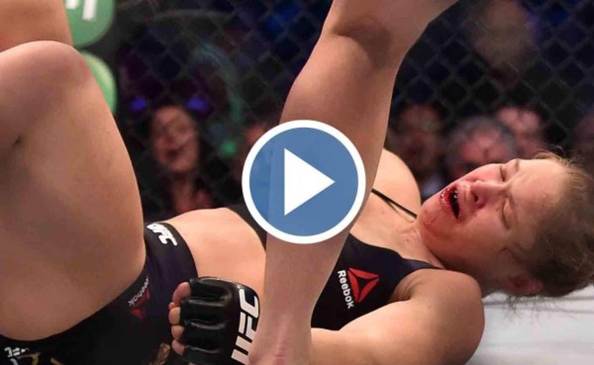 VIDEO: A Ronda Rousey le dieron tremenda paliza y perdió el título mundial