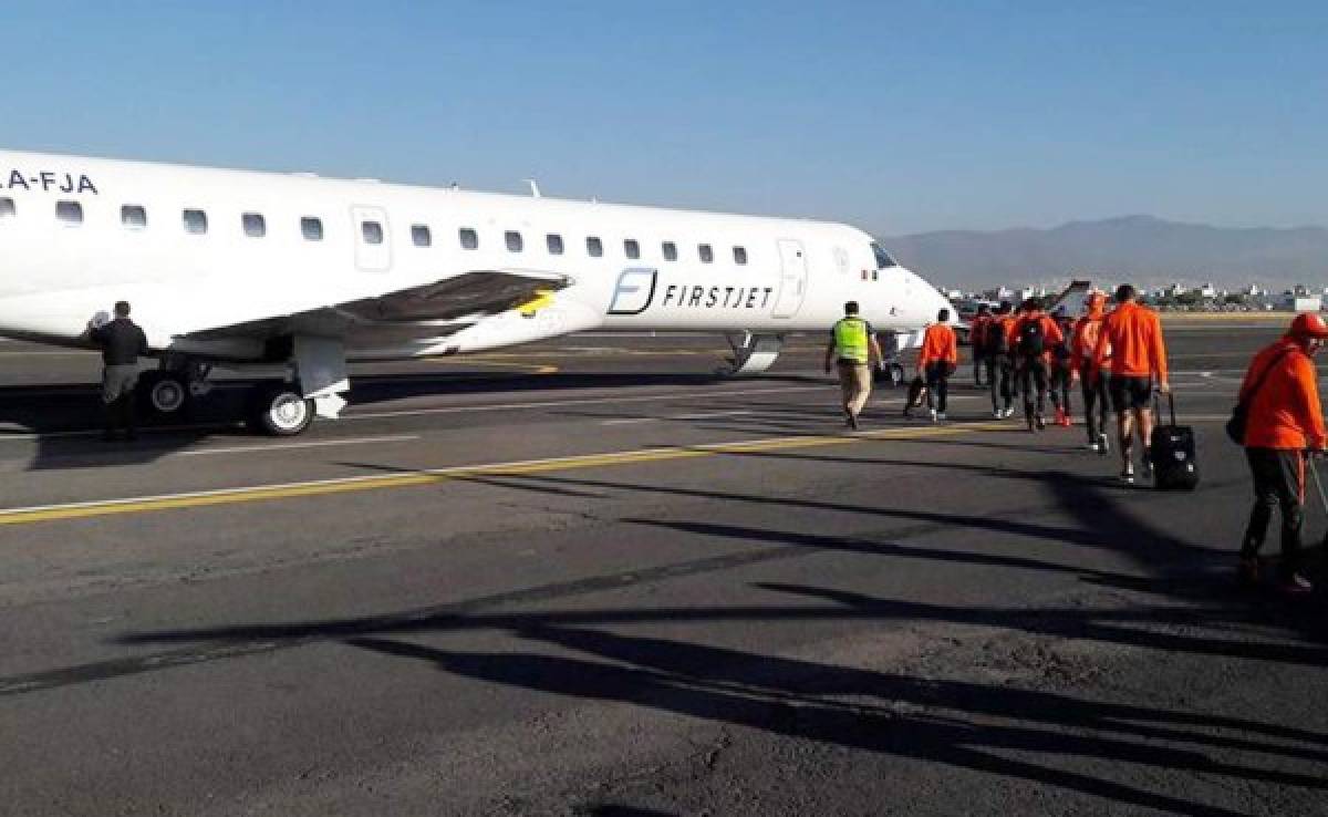 El Pachuca de México vuela a Honduras en un jet privado