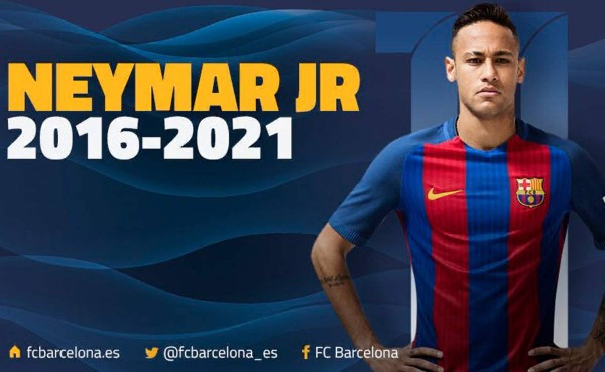 Neymar firma su continuidad en el Barcelona hasta junio de 2021