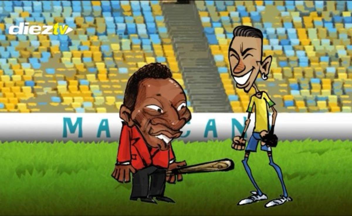 DIEZ-CÓMICS: Pelé equipa bien a Neymar para enfrentar a Honduras