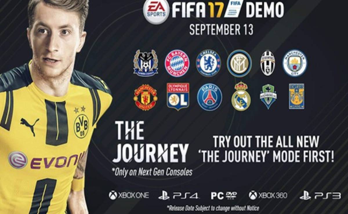 Demo de FIFA 17 saldrá el 13 de septiembre