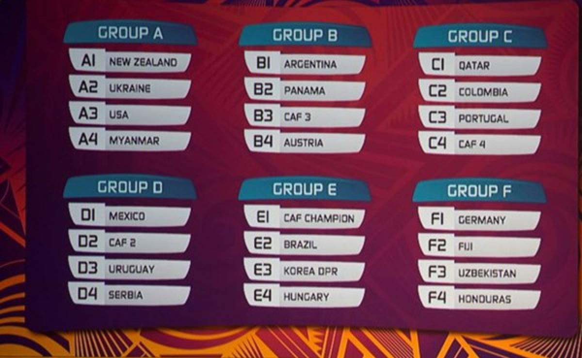 Así quedaron los grupos en el Mundial sub-20 en Nueva Zelanda