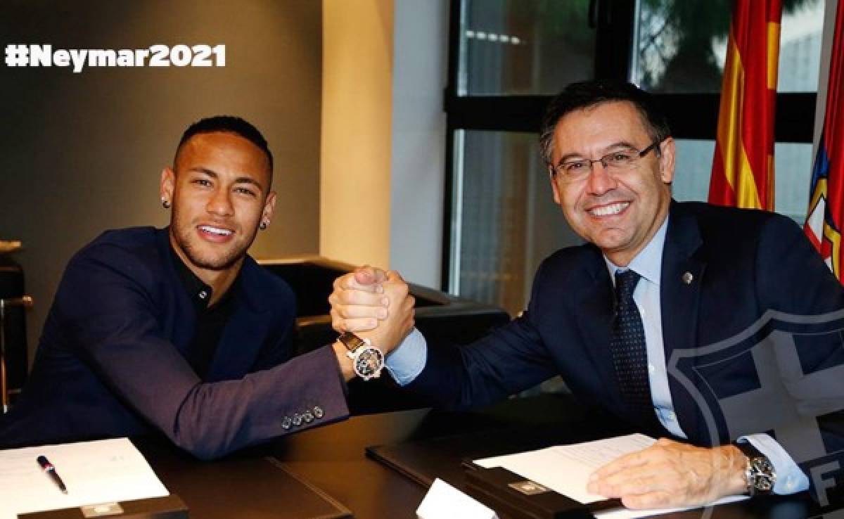 Oficial: Neymar renueva contrato hasta el 2021 con el Barcelona