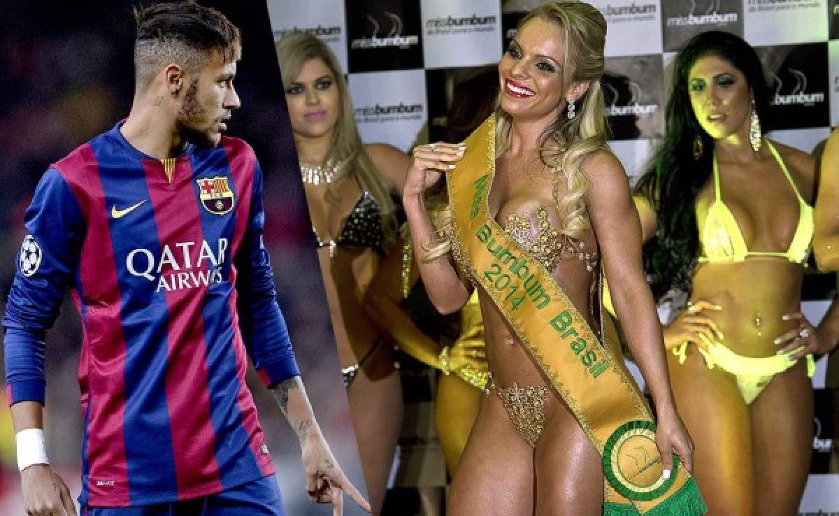 Vinculan a Neymar con la despampanante Miss Bum Bum 2014