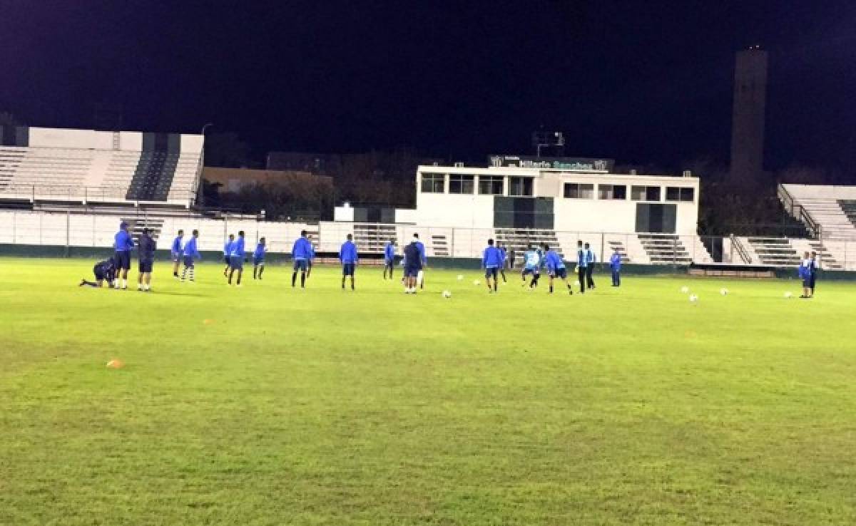 Honduras afinó su once en el estadio Hilario Sánchez de San Juan