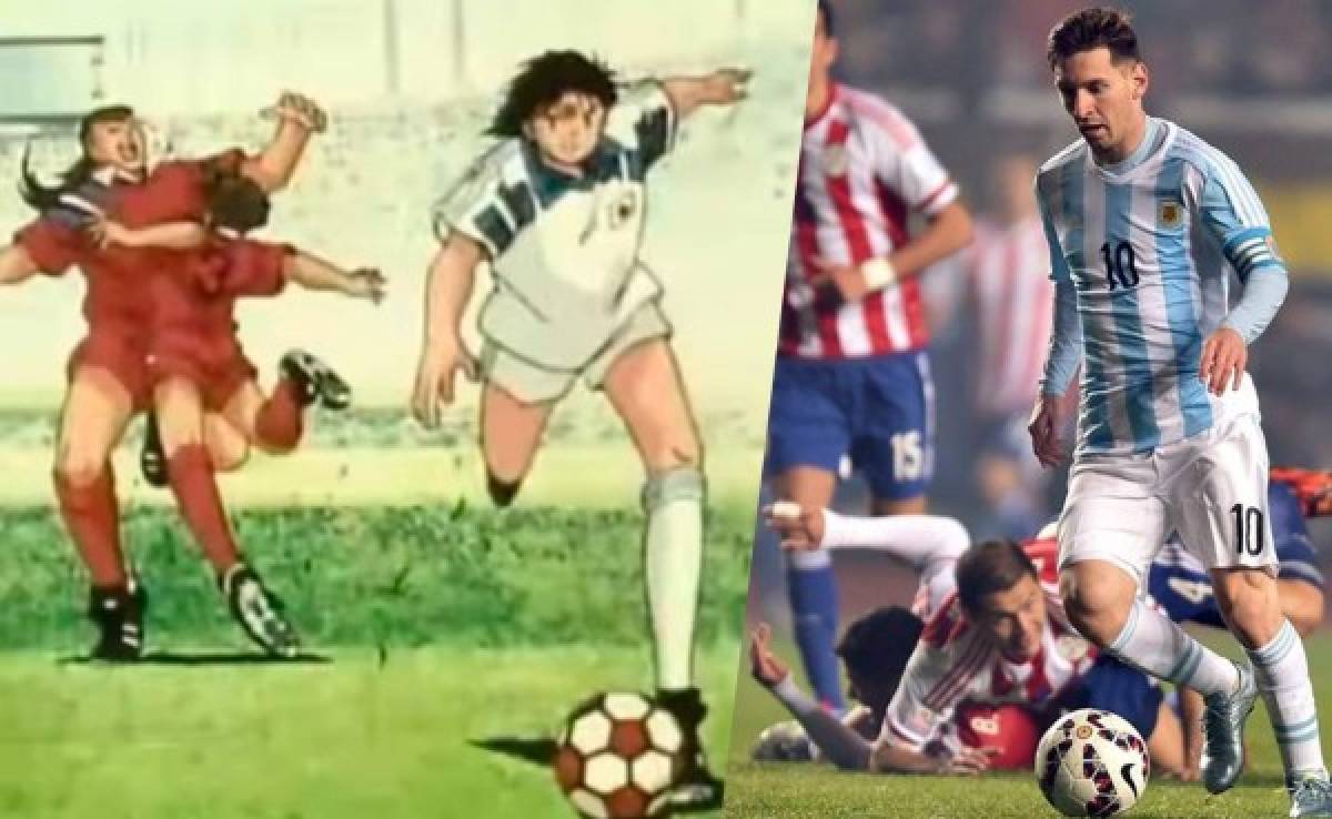 Jugada de Messi ante Paraguay se había visto en Supercampeones