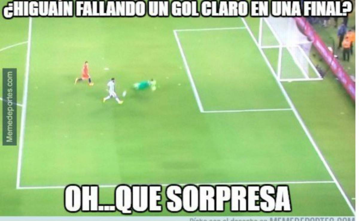 Los mejores memes de Gonzalo Higuaín por su terrible fallo en la final ante Chile