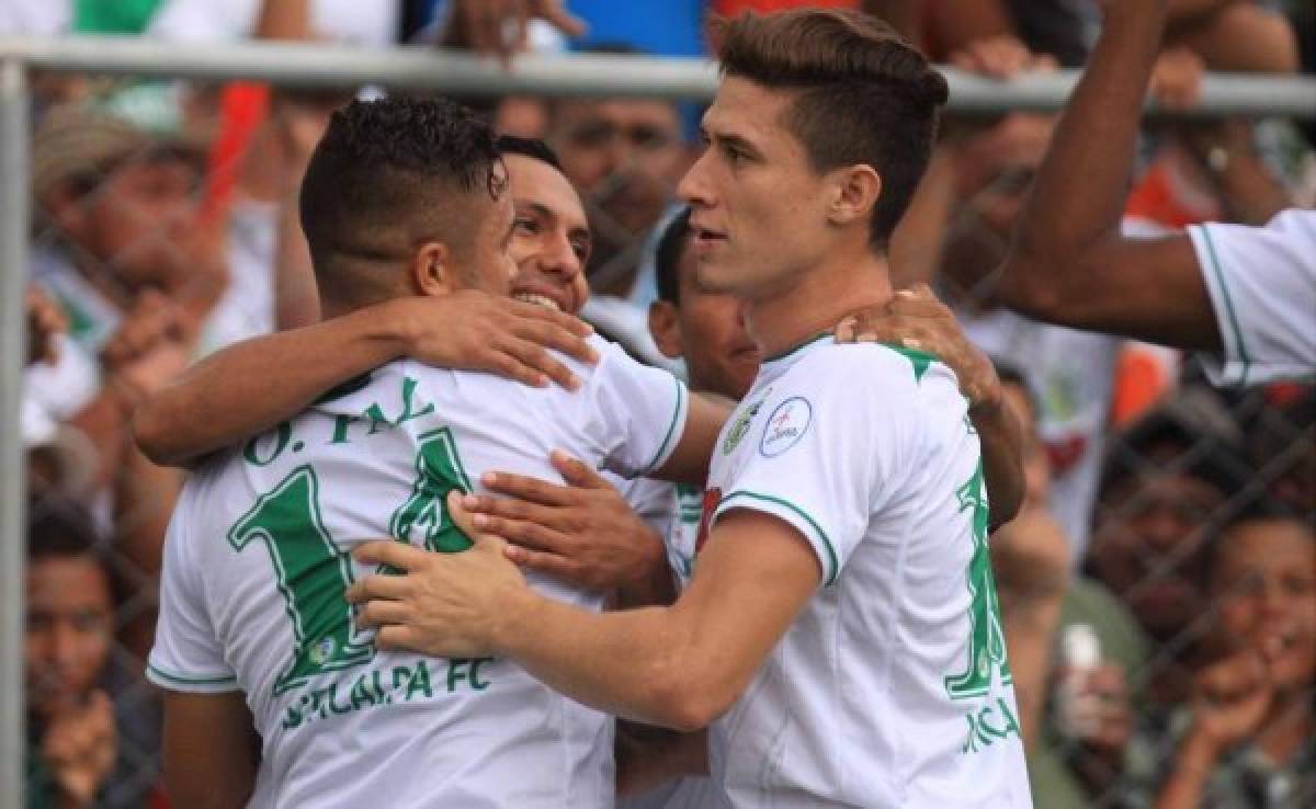 Orvin Paz marcó el gol ante Independiente que confirmó a Juticalpa en Liga Nacional de Honduras. Foto Ronald Aceituno